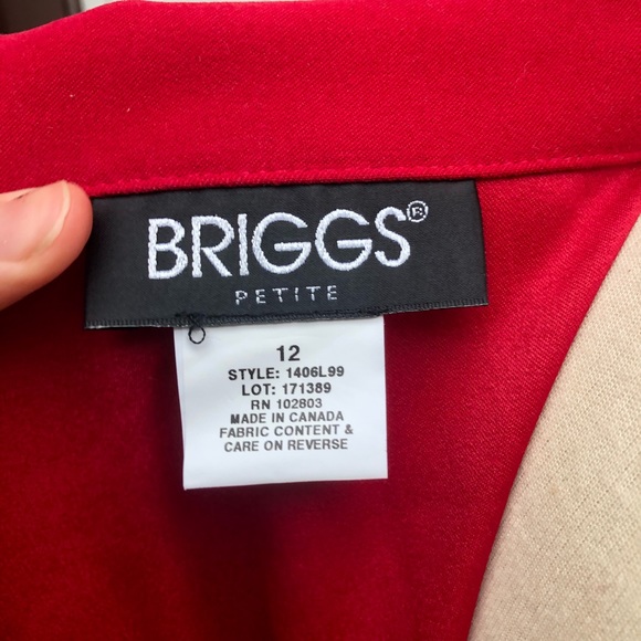 Vintage • Red Blazer Suede-Like Single Button - Picture 15 of 16